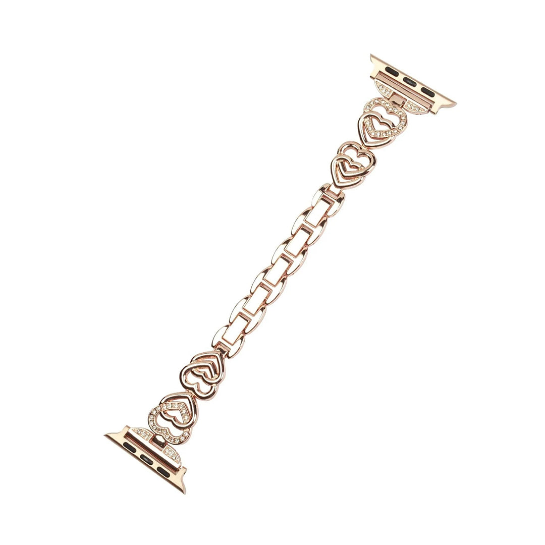 Stainless Steel Rhinestone Apple Watch Band