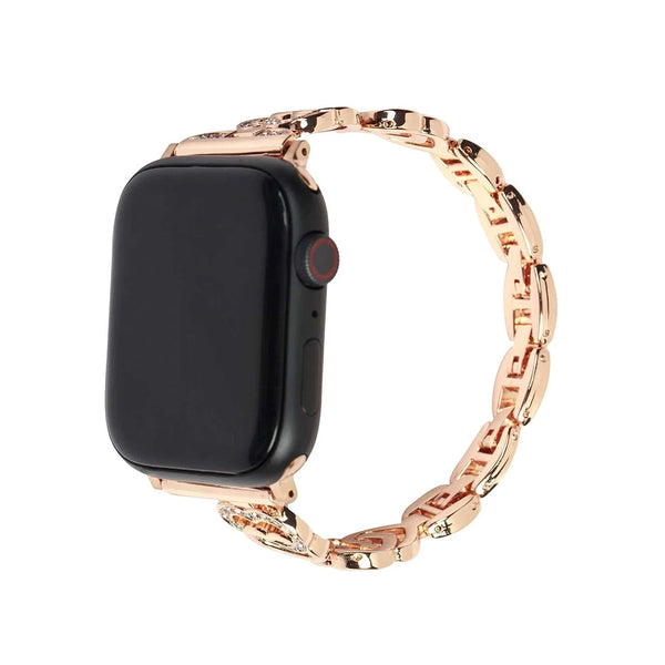 Stainless Steel Rhinestone Apple Watch Band