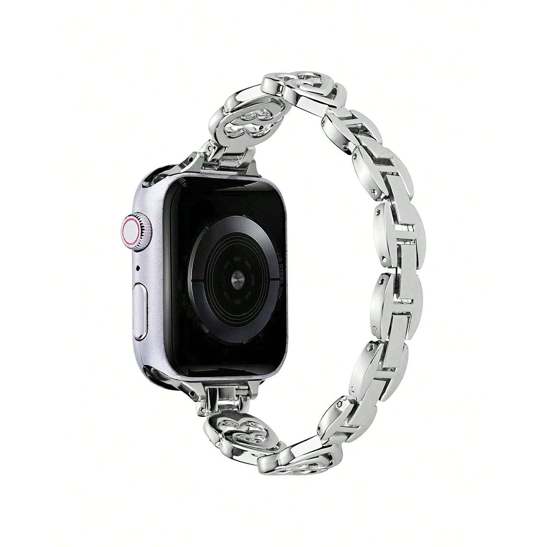 Stainless Steel Rhinestone Apple Watch Band